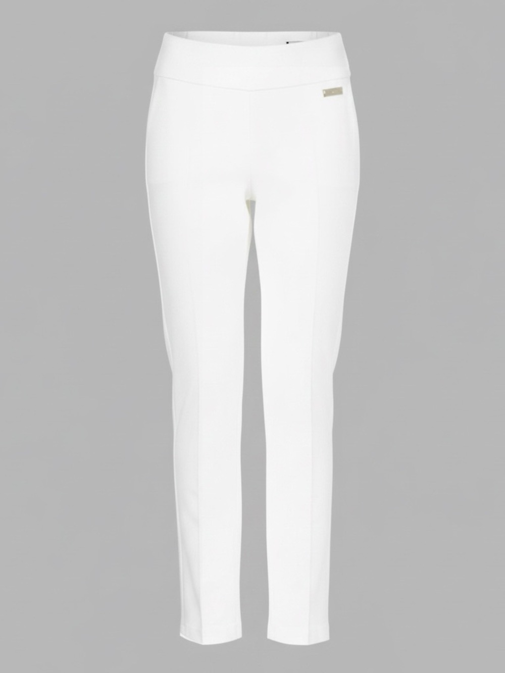 NWT Premise White Bengaline Straight Leg Pull-On Pants Size L - Picture 3 of 10